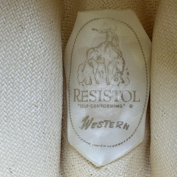 Resistol Self Conforming 5 Star Panama Western Cowboy Straw Hat - Picture 8 of 13